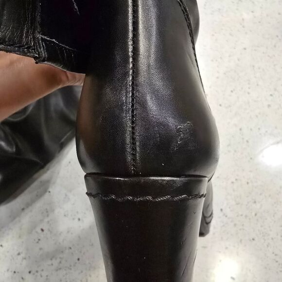 Stuart Weitzman Black Heeled Boots - Picture 12 of 13